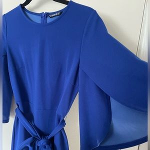 Royal blue business dress